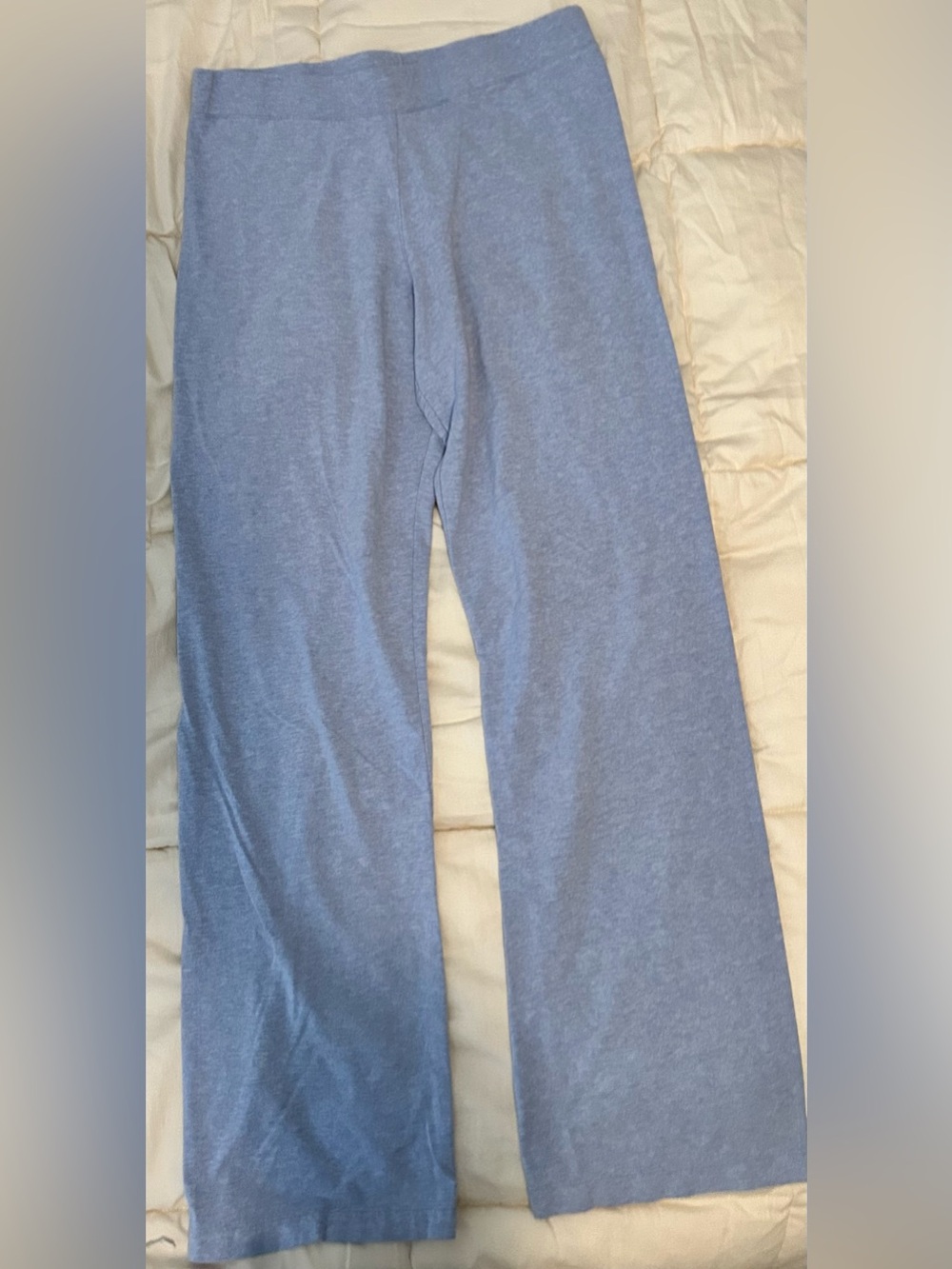 Victoria's Secret PINK White Rib Tank with Light Blue Lounge Pants - Picture 4 of 11
